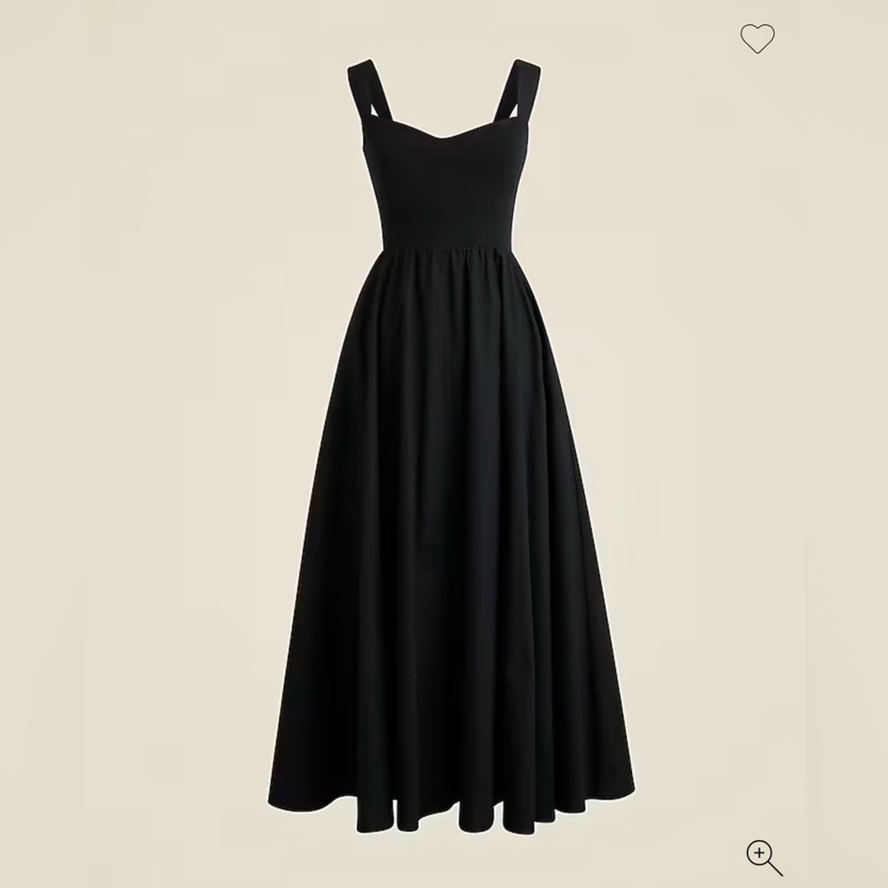 J. Crew Sweetheart tank dress with poplin skirt